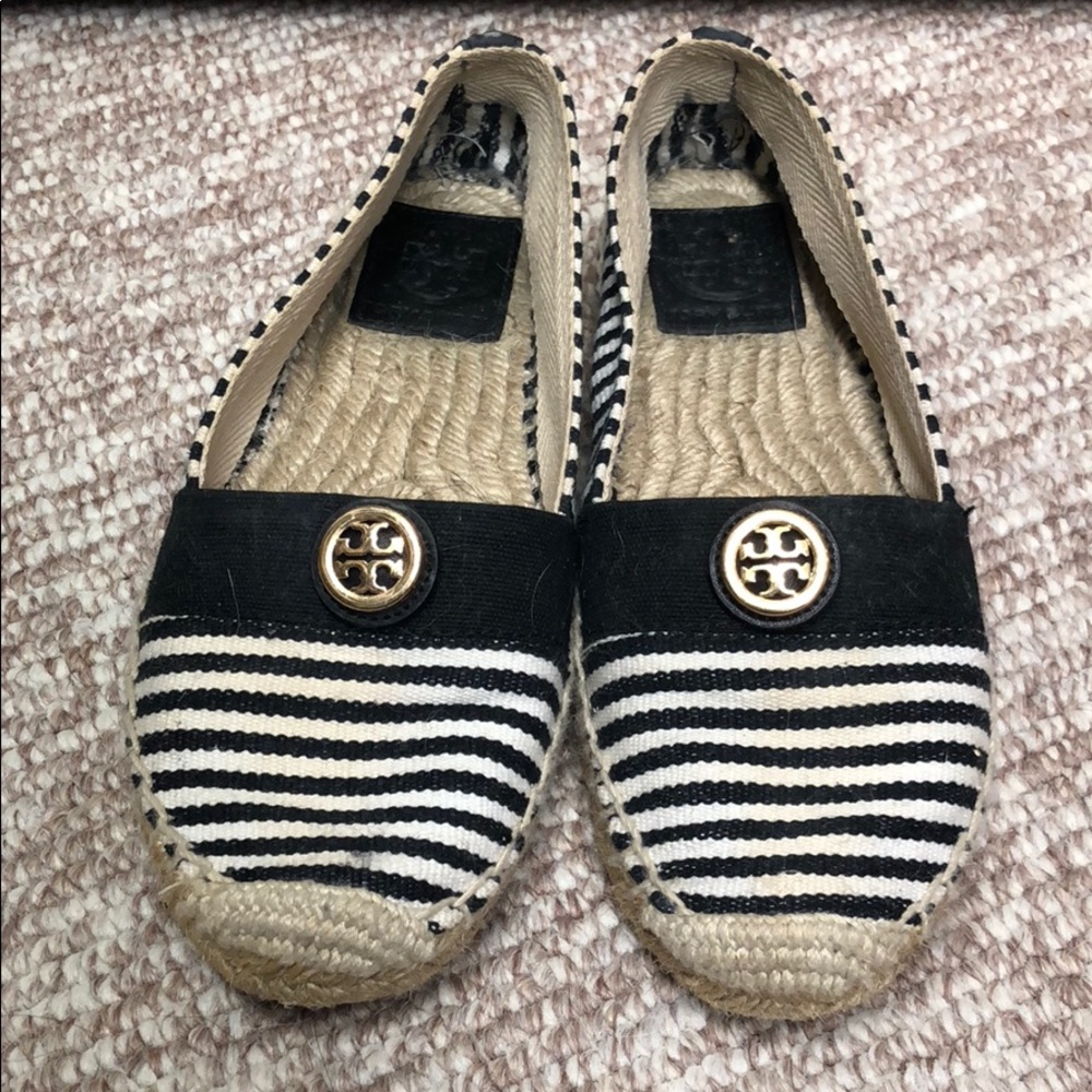 Tory Burch Beacher Flat Striped Espadrilles